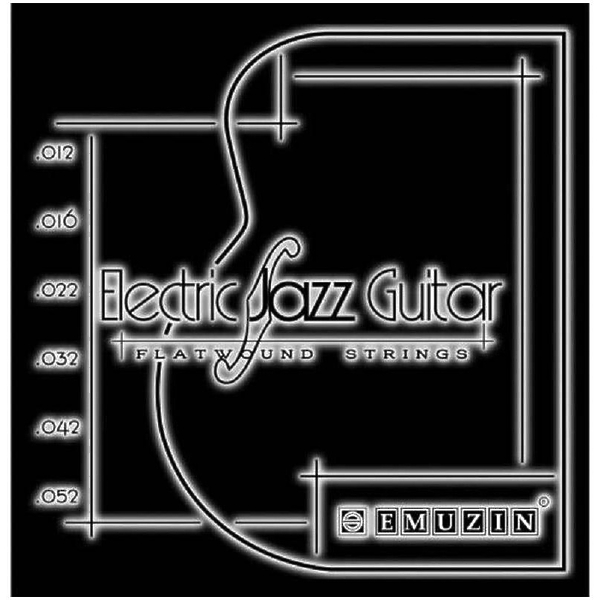 Струны для электрогитары Emuzin Electric Jazz 6FS 12-52 артикул 291279Si-1