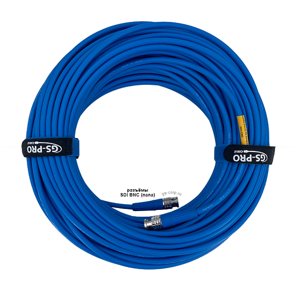 Кабель мобильный/сценический GS-PRO 6G SDI BNC-BNC (mob) Blue 45 m артикул 336737Si-1 фото 3