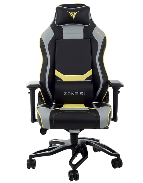 Кресло компьютерное игровое ZONE 51 Cyberpunk YG Yellow-Grey артикул 330727Si-1 фото 3