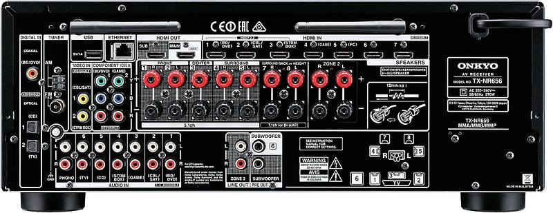 AV ресивер Onkyo TX-NR656 silver артикул 148959Si-1 фото 3