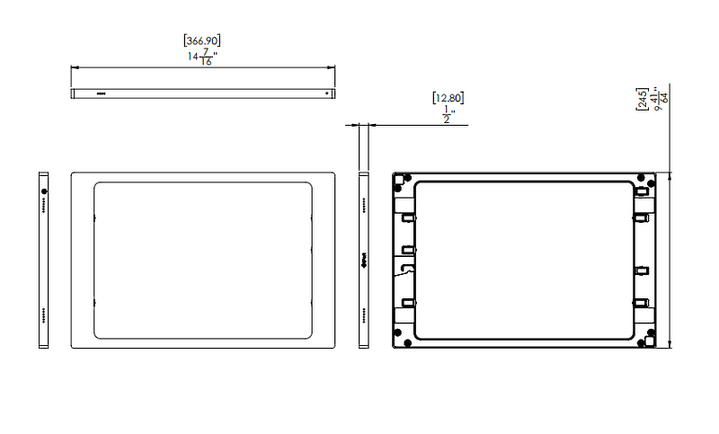 IPort SURFACE MOUNT BEZEL BLACK (For iPad Pro 12.9) артикул 292164-1 фото 10