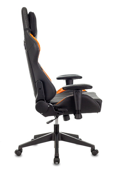 Кресло Zombie VIKING 5 AERO ORANGE (Game chair VIKING 5 AERO black/orange eco.leather headrest cross plastic) артикул 263471Si-1 фото 13