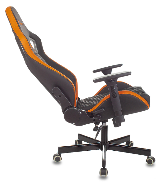 Кресло Knight OUTRIDER BO (Game chair Knight Outrider black/orange rombus eco.leather headrest cross metal) артикул 263358Si-1 фото 19