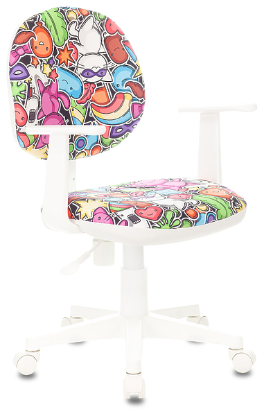 Кресло Бюрократ CH-W356AXSN/MASKARAD (Children chair CH-W356AXSN multicolor masquerade cross plastic plastik белый) артикул 263274Si-1