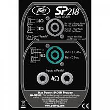 Сабвуфер Peavey SP 218BX артикул 124336Si-1 фото 4