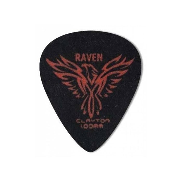 Медиаторы CLAYTON BS100/12 - 1.00 mm BLACK RAVEN стандартные 12 шт артикул 290681Si-1