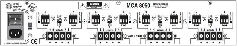 Biamp MCA 8050 артикул 126243Si-1 фото 3