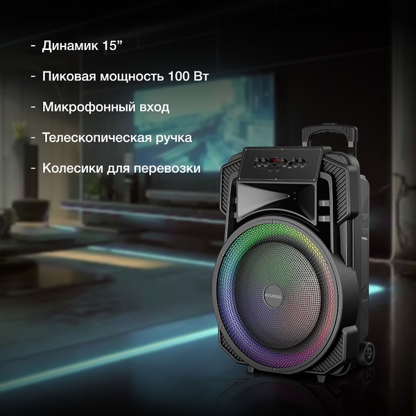 Минисистема Hyundai H-MC1298 артикул 308692Si-1 фото 8