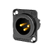 Разъем панельный XLR3 Seetronic MJ3F2C-BG