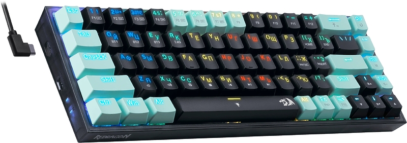 Игровая беспроводная клавиатура Redragon CASTOR PRO черно-красная артикул 324016Si-1 фото 5