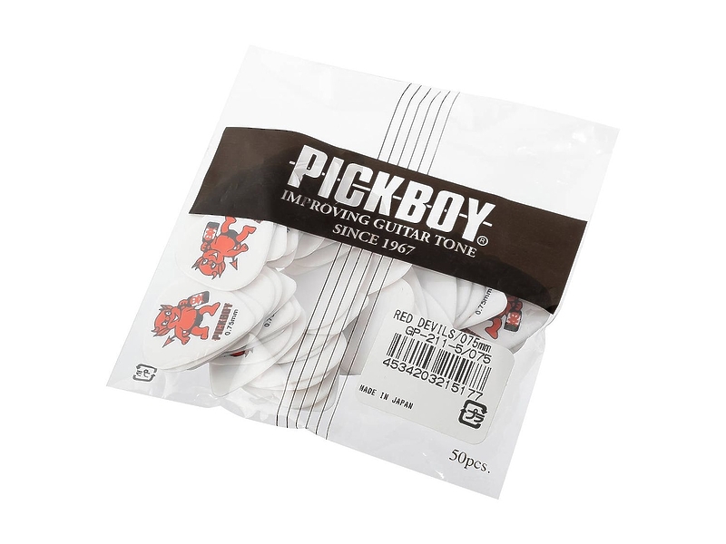 Медиаторы Pickboy Celltex Red Devil GP-211-5/075 (50 шт) артикул 332344Si-1 фото 3