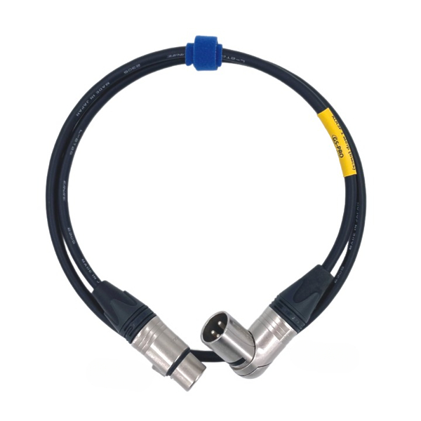 Кабель закладной/инсталляционный GS-PRO XLR3M-R-XLR3F Black 0.5 m артикул 335907Si-1