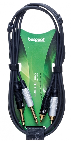 Кабель межблочный 2Jack-2RCA Bespeco EAY2JR500 5 m артикул 257205Si-1 фото 3