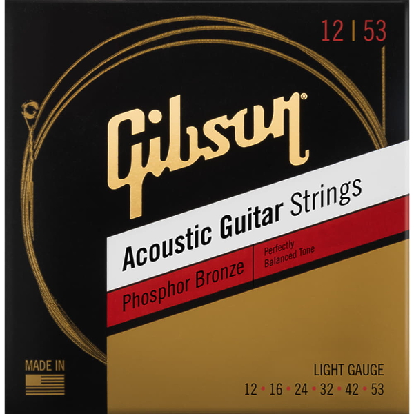 Струны Gibson Phosphor Bronze Acoustic Guitar Strings Light струны для акустической гитары артикул 277325Si-1