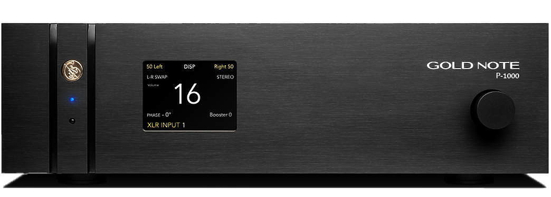 Предварительный усилитель Gold Note P-1000 MKII black артикул 251509Si-1