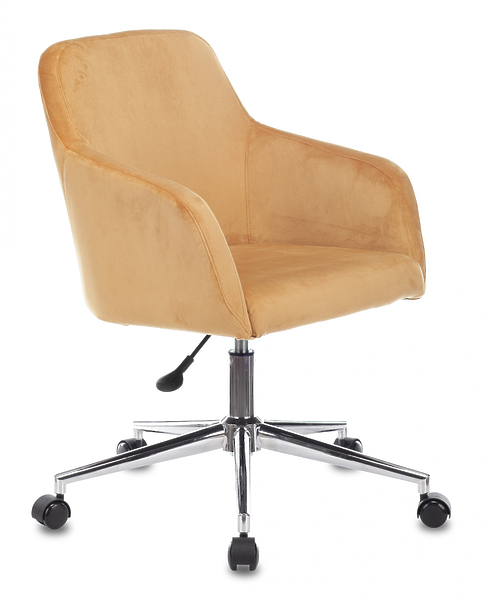 Кресло Бюрократ CH-380SL/9AMBER (Office chair CH-380SL amber Italia 9 cross metal хром) артикул 263380Si-1