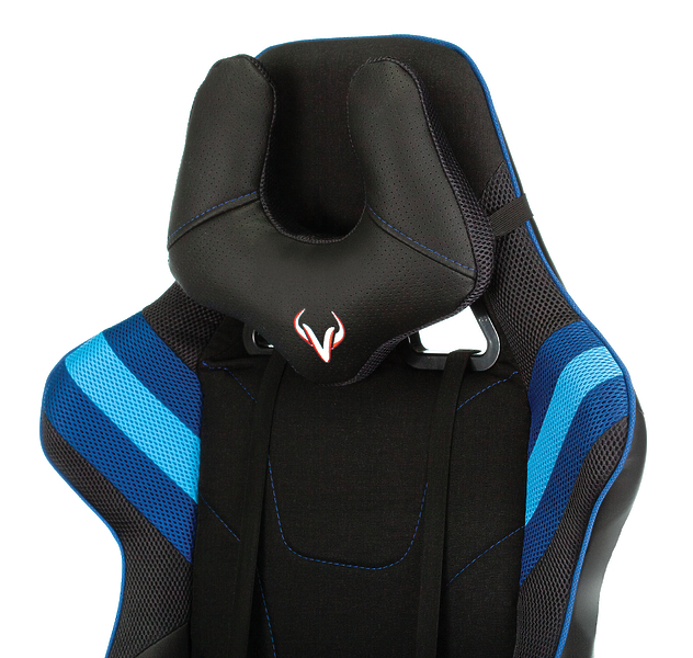 Кресло Zombie VIKING 4 AERO BLUE (Game chair VIKING 4 AERO black/blue textile/eco.leather headrest cross plastic) артикул 263280Si-1 фото 3