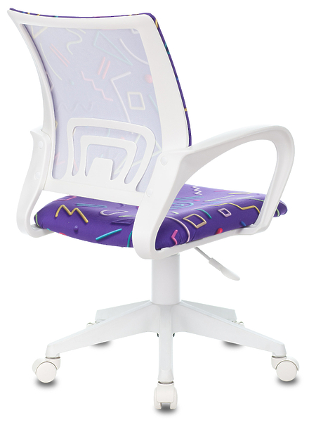 Кресло Бюрократ KD-W4/STICK-VIOLET (Children chair KD-W4 violet Sticks 08 cross plastic белый plastik белый) артикул 263507Si-1 фото 5