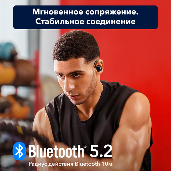 True wireless наушники Soundcore Sport X10 Black артикул 283054Si-1 фото 11