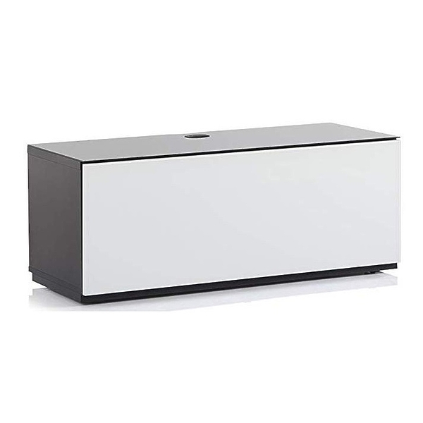 Тумба под телевизор Sonorous ST 110F BLK WHT BS артикул 243419Si-1