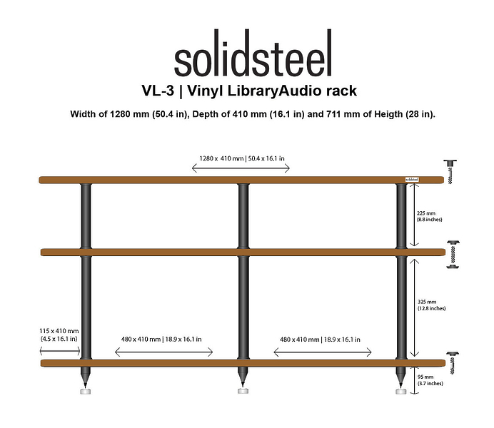 Стенд Solidsteel VL-3 White/walnut артикул 236725Si-1 фото 5
