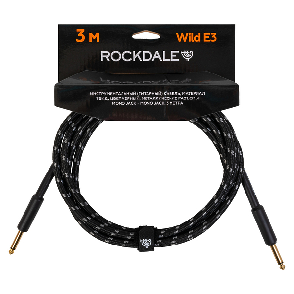 Инструментальный кабель ROCKDALE Wild E3 Black артикул 275669Si-1