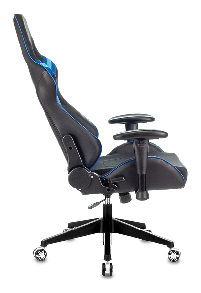 Кресло Zombie VIKING 4 AERO BLUE (Game chair VIKING 4 AERO black/blue textile/eco.leather headrest cross plastic) артикул 263280Si-1 фото 9