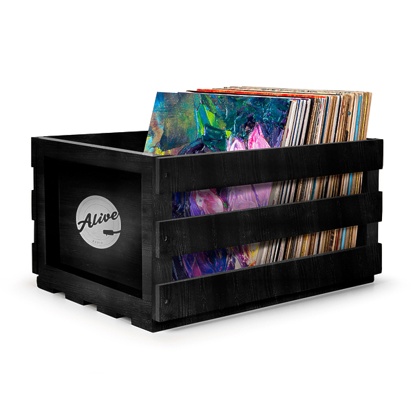 Ящик для 80 пластинок Alive Audio Nature Black артикул 236656Si-1