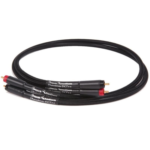Кабель межблочный аудио Black Rhodium Phantom DCT 1.0m Bullet RCA артикул 134293Si-1