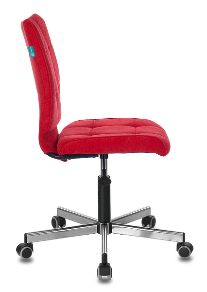 Кресло Бюрократ CH-330M/VELV88 (Office chair CH-330M red Velvet 88 cross metal хром) артикул 263213Si-1 фото 4