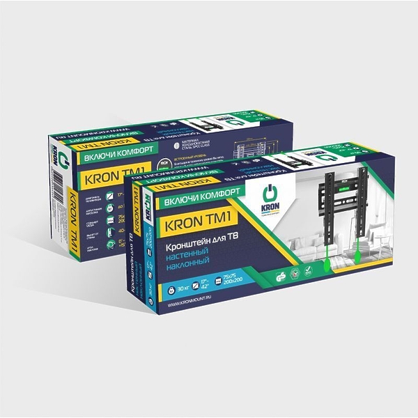 Кронштейн для телевизора Onkron TM1 black артикул 169531Si-1 фото 4