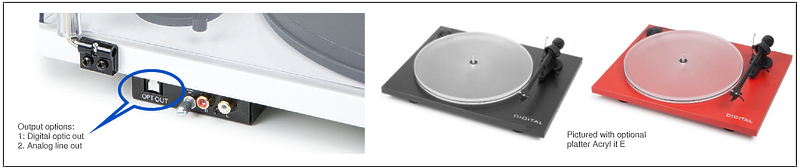 Проигрыватель винила Pro-Ject ESSENTIAL II DIGITAL (OM 5e) white артикул 134272Si-1 фото 4
