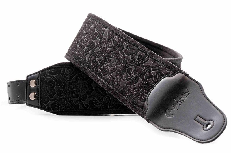 Ремень для гитары RightOn Straps Groove B-Sandokan Black артикул 331645Si-1