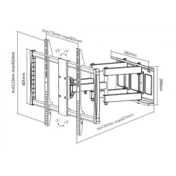 Настенный кронштейн ITech PTRB-95R артикул 339562SI-1 фото 3