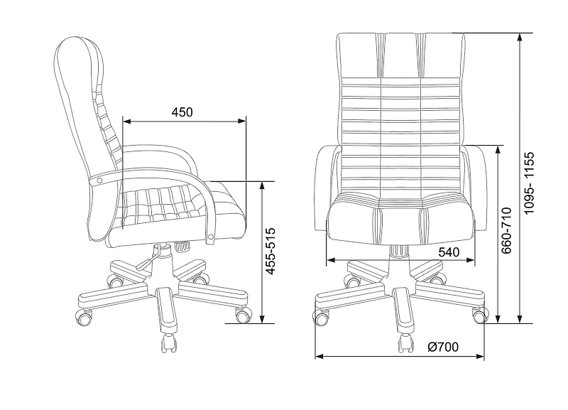 Кресло Бюрократ KB-10WALNUT/B/LEATH (Office chair KB-10WALNUT black leather cross metal/wood) артикул 263345Si-1 фото 8