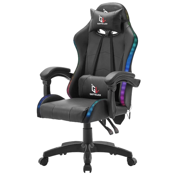 Кресло компьютерное игровое GameLab TETRA RGB Black артикул 312591Si-1