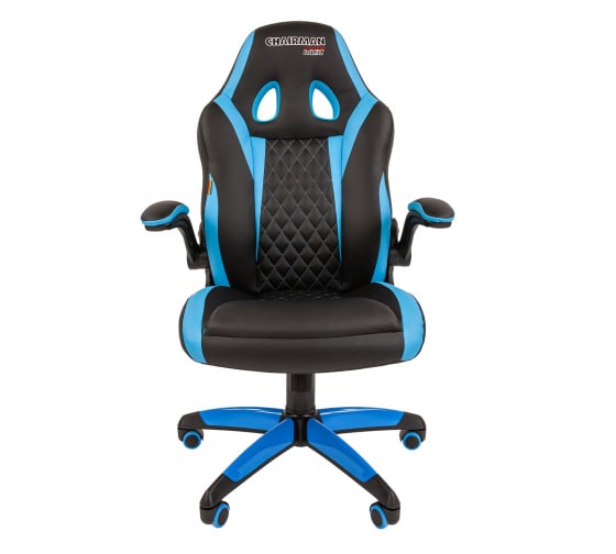 Кресло игровое Chairman game 15 00-07069669 Black/Blue артикул 269946Si-1 фото 4