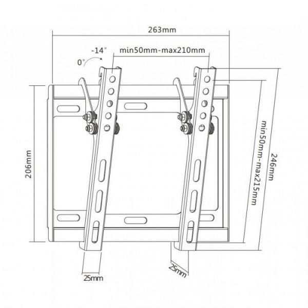 Настенный кронштейн ITech PL2T артикул 339545SI-1 фото 5