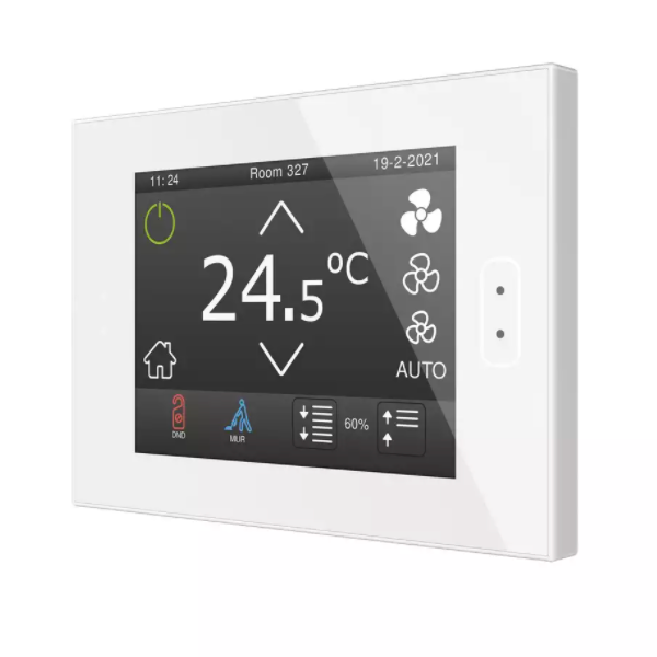 Сенсорная панель KNX Zennio Z40 глянцевый белый артикул 245165Si-1