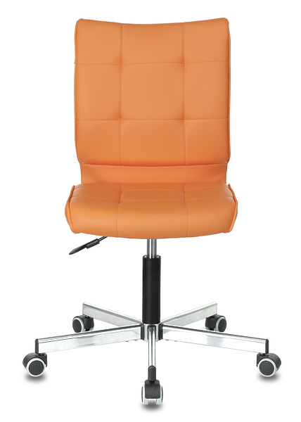 Кресло Бюрократ CH-330M/OR-20 (Office chair CH-330M orange Orion-20 eco.leather cross metal хром) артикул 263494Si-1 фото 3