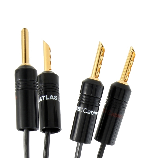Разъем Atlas PLUG Z Crimp тип банан, чёрный/красный артикул 168862Si-1