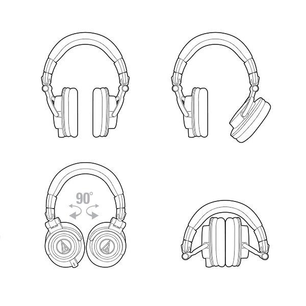 Наушники Audio Technica ATH-M50X DG артикул 130199Si-1 фото 6