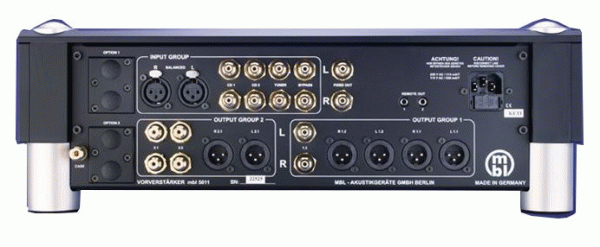 Стерео предусилитель MBL 5011 black/gold артикул 134421Si-1 фото 4