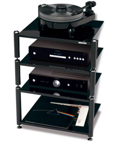 Подставка под ТВ и HI-FI NorStone Bergen black артикул 367166FV-1