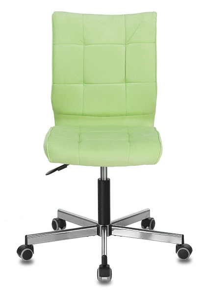 Кресло Бюрократ CH-330M/VELV81 (Office chair CH-330M light l-green Velvet 81 cross metal хром) артикул 263215Si-1 фото 3