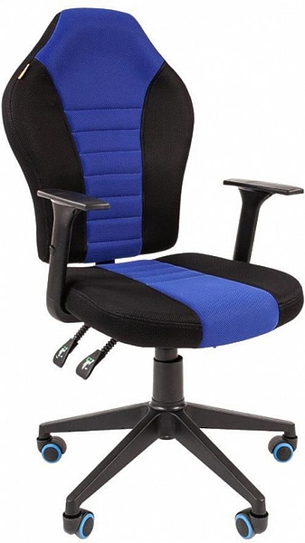 Кресло игровое Chairman game 8 00-07027141 black/blue артикул 269937Si-1