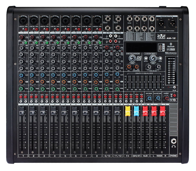 Микшерный пульт SVS Audiotechnik mixers AM-12 артикул 239784Si-1
