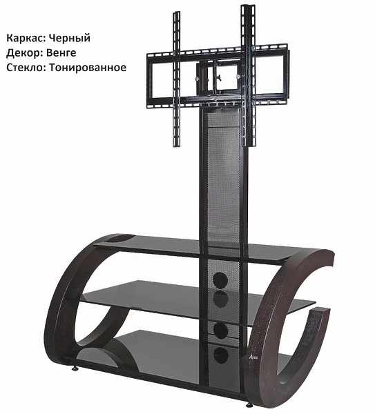 Подставка Akur GROSS 1000 (черный + тонированное стекло + белый клен) артикул 175155Si-1 фото 14