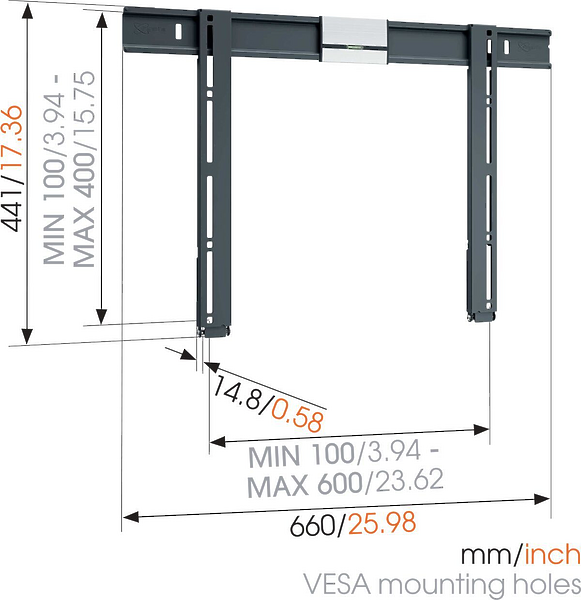Кронштейн для телевизора Vogels THIN 505 артикул 239868Si-1 фото 3