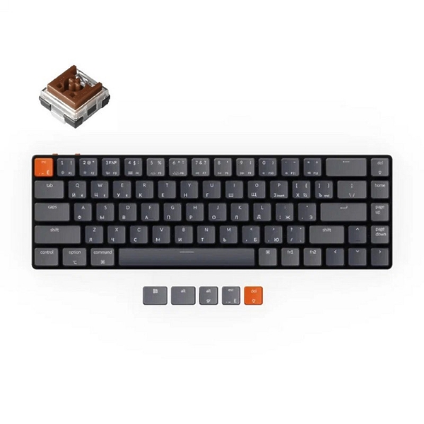 Беспроводная механическая клавиатура Keychron K7, White LED, Brown Switch артикул 318967Si-1